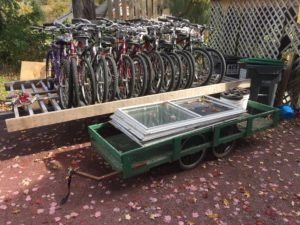 This is the bike trailer she was pulling 